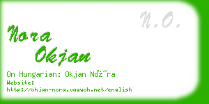 nora okjan business card